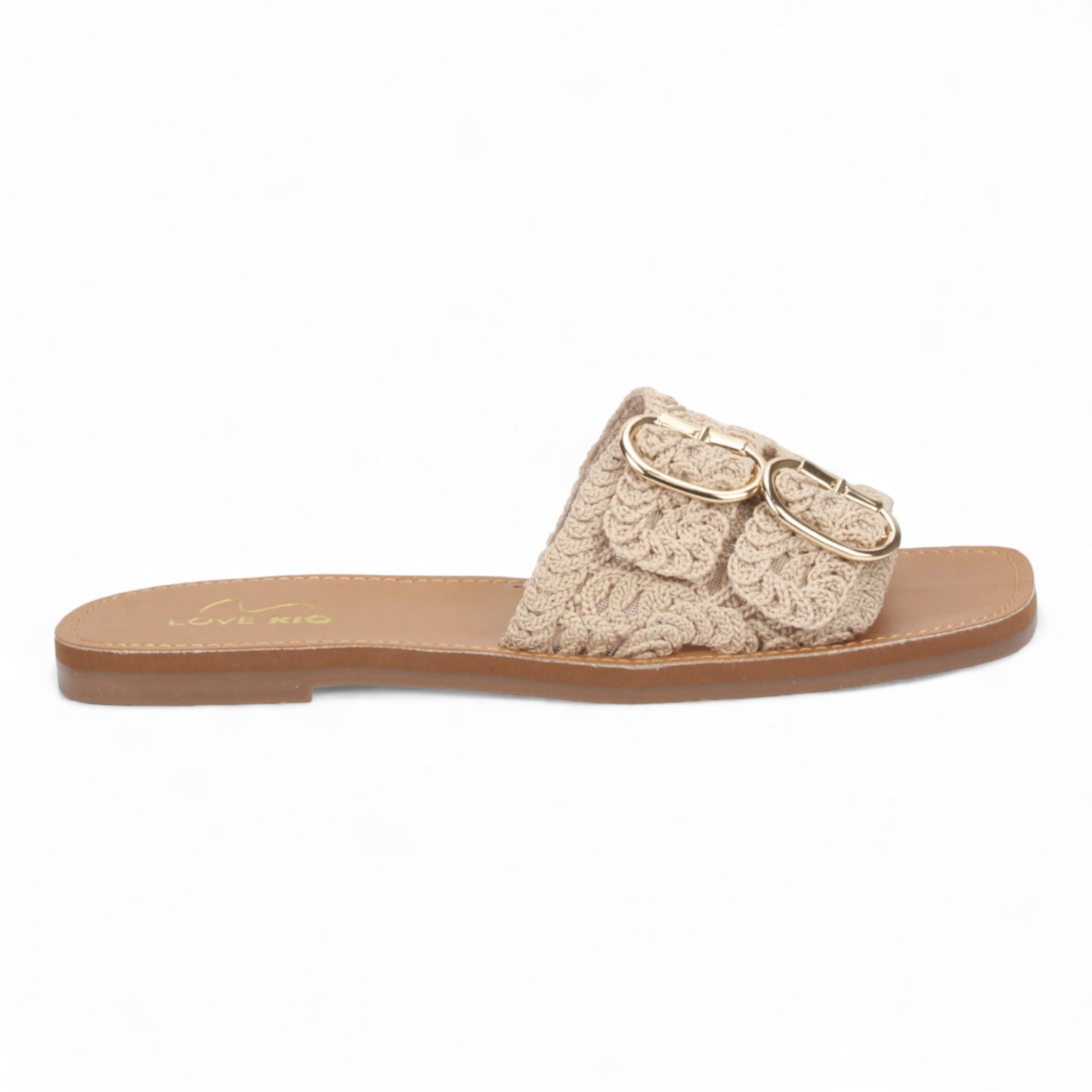 Love Rio Bailey Vintage Crochet Sandal - Natural
