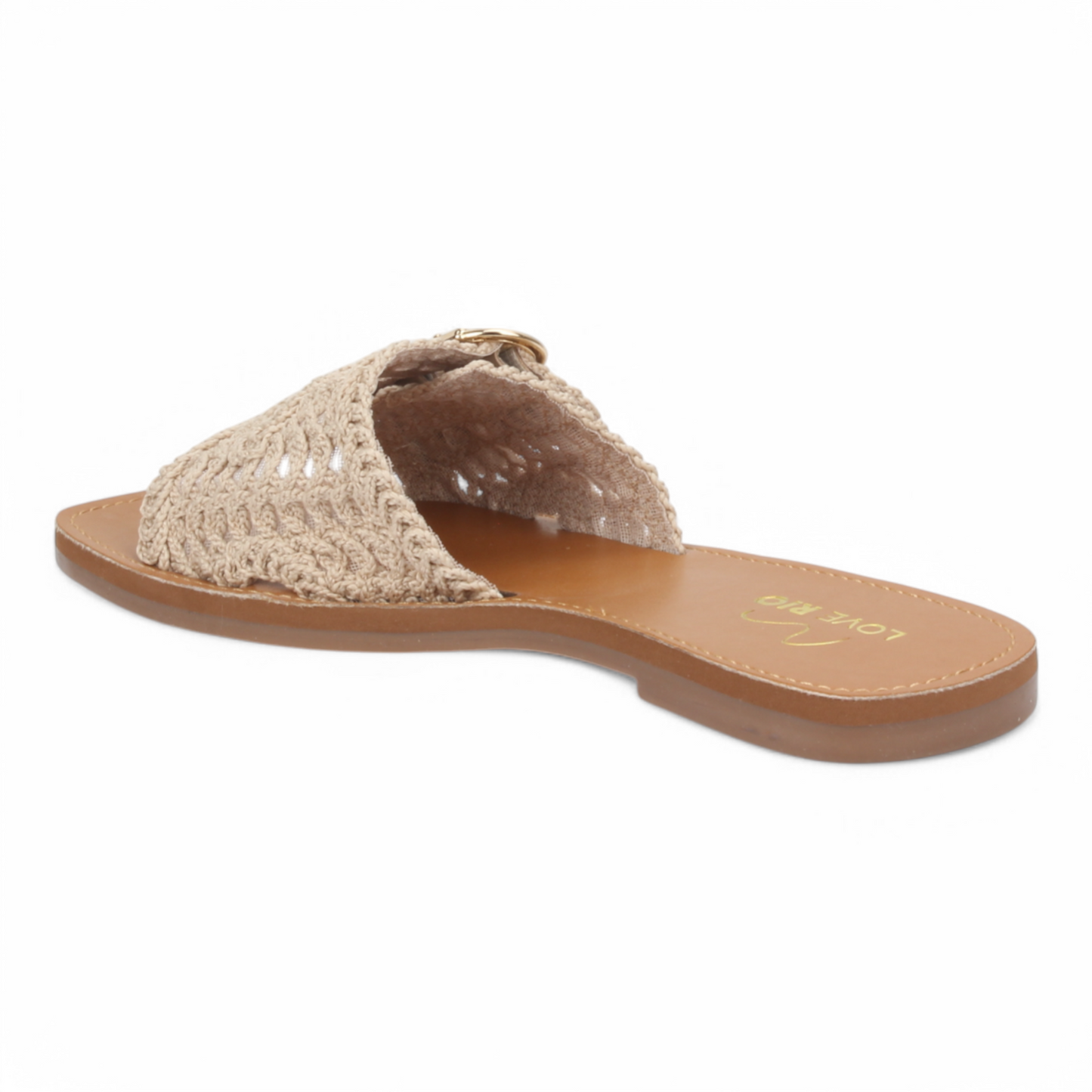 Love Rio Bailey Vintage Crochet Sandal - Natural