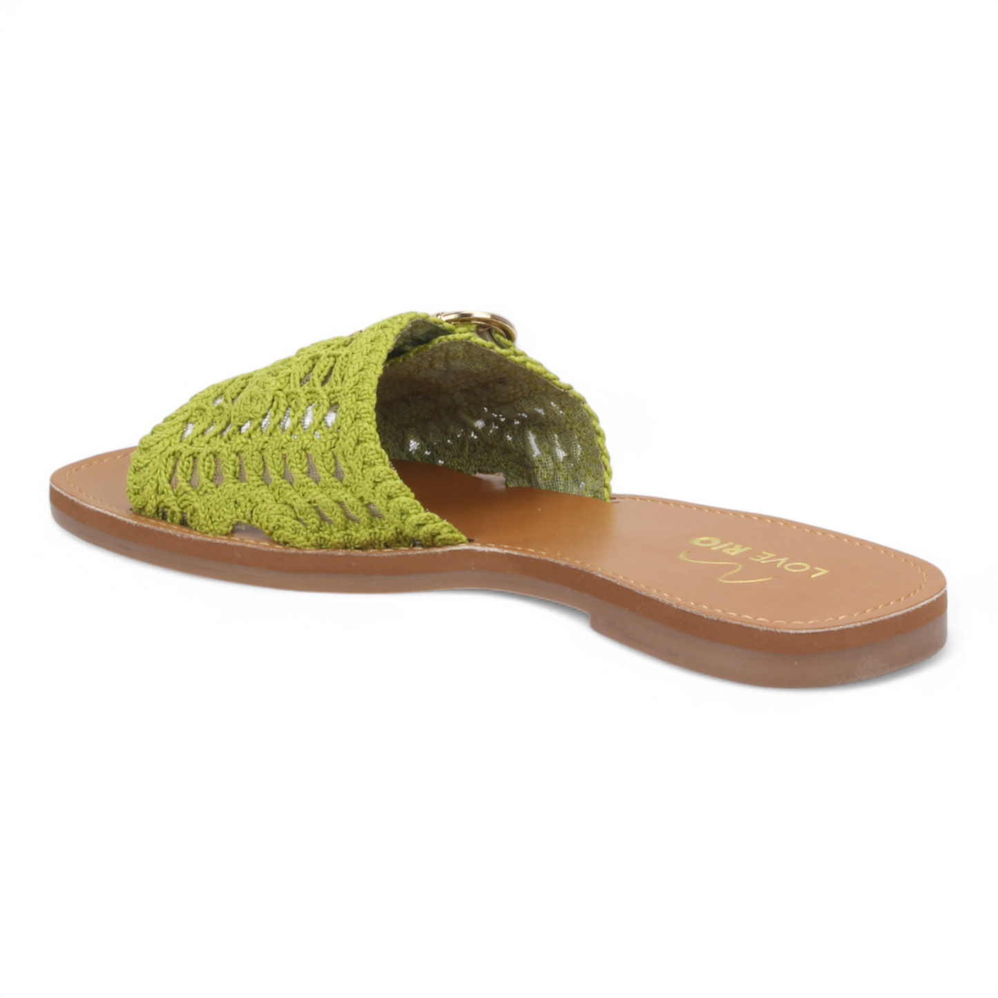 Love Rio Bailey Vintage Crochet Sandal - Green
