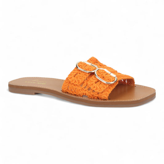 Love Rio Bailey Vintage Crochet Sandal - Orange