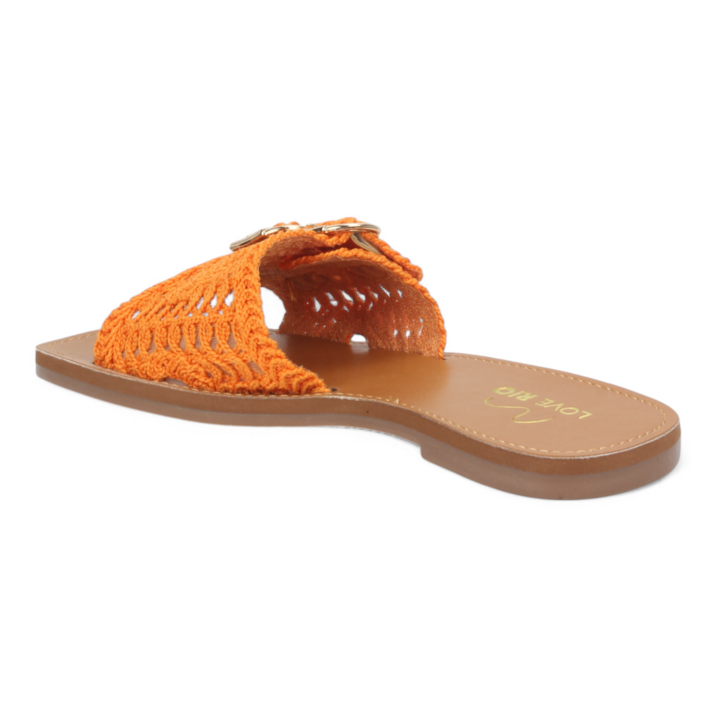 Love Rio Bailey Vintage Crochet Sandal - Orange