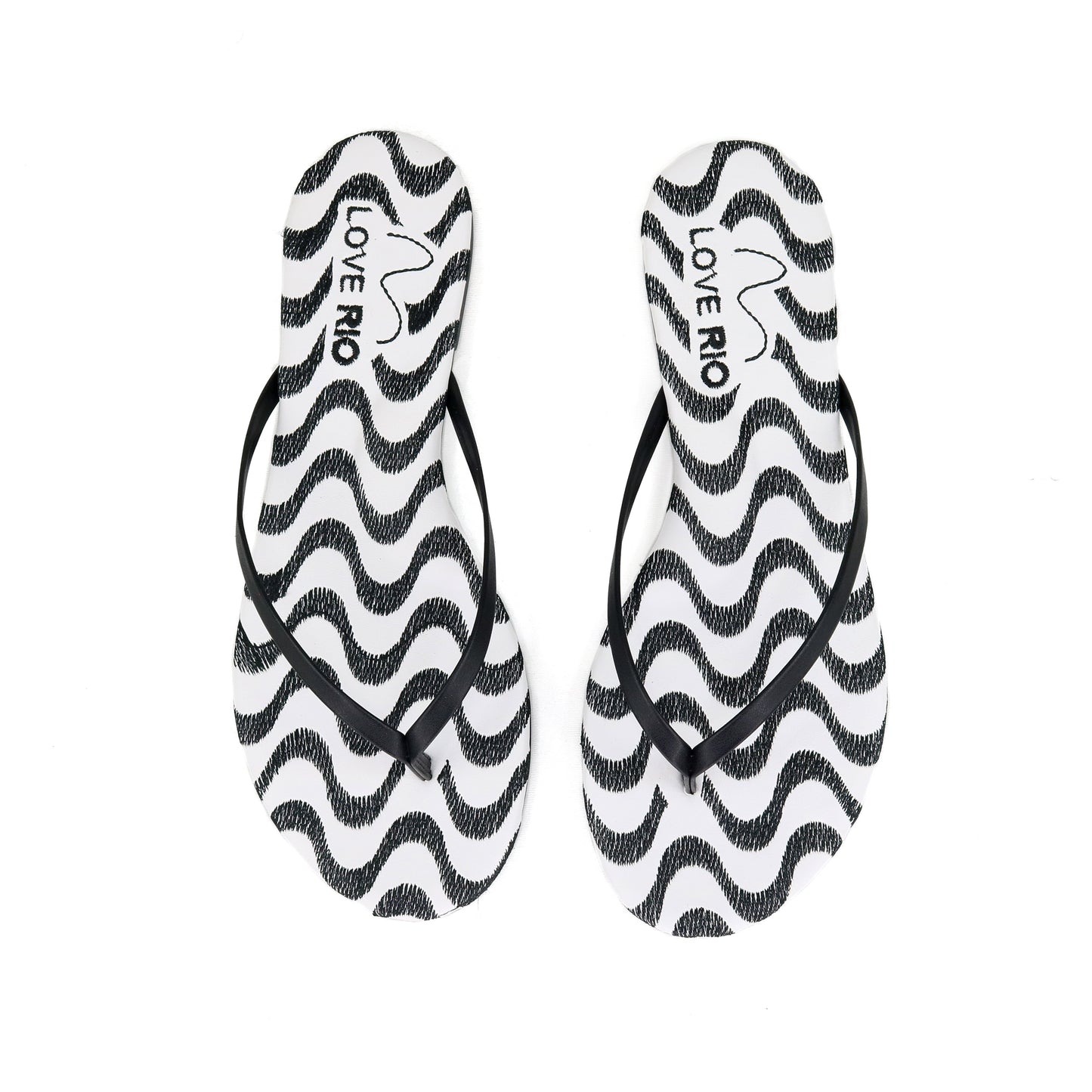 Love Rio Copacabana Thong Flat Sandal - Black