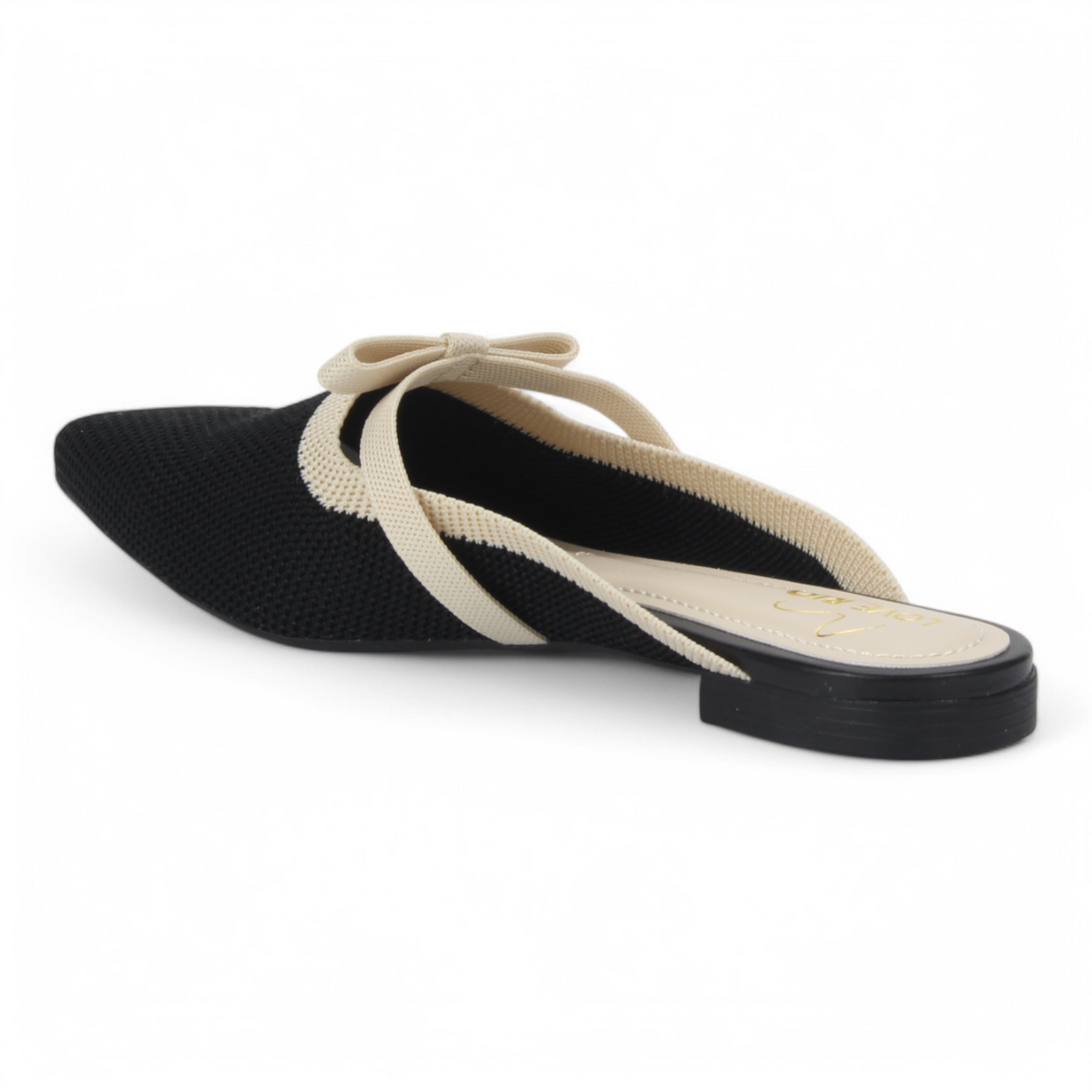 Love Rio Fanny Knit Mule - Black
