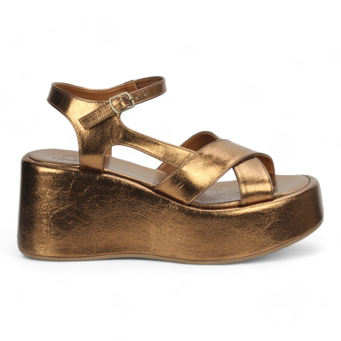Love Rio Alto Wedge Sandal - Bronze