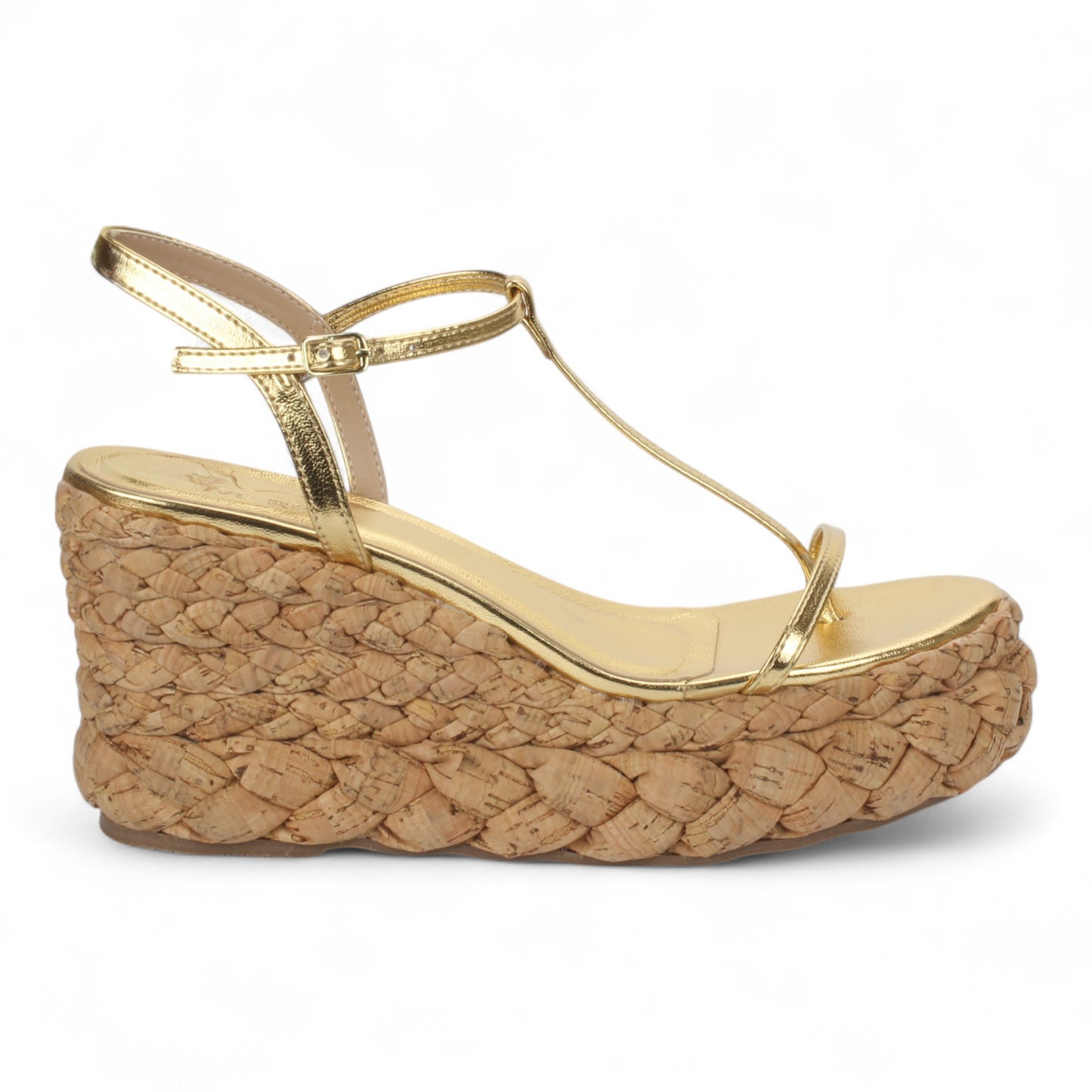 Love Rio Zoe Braided Wedge Sandal - Champagne
