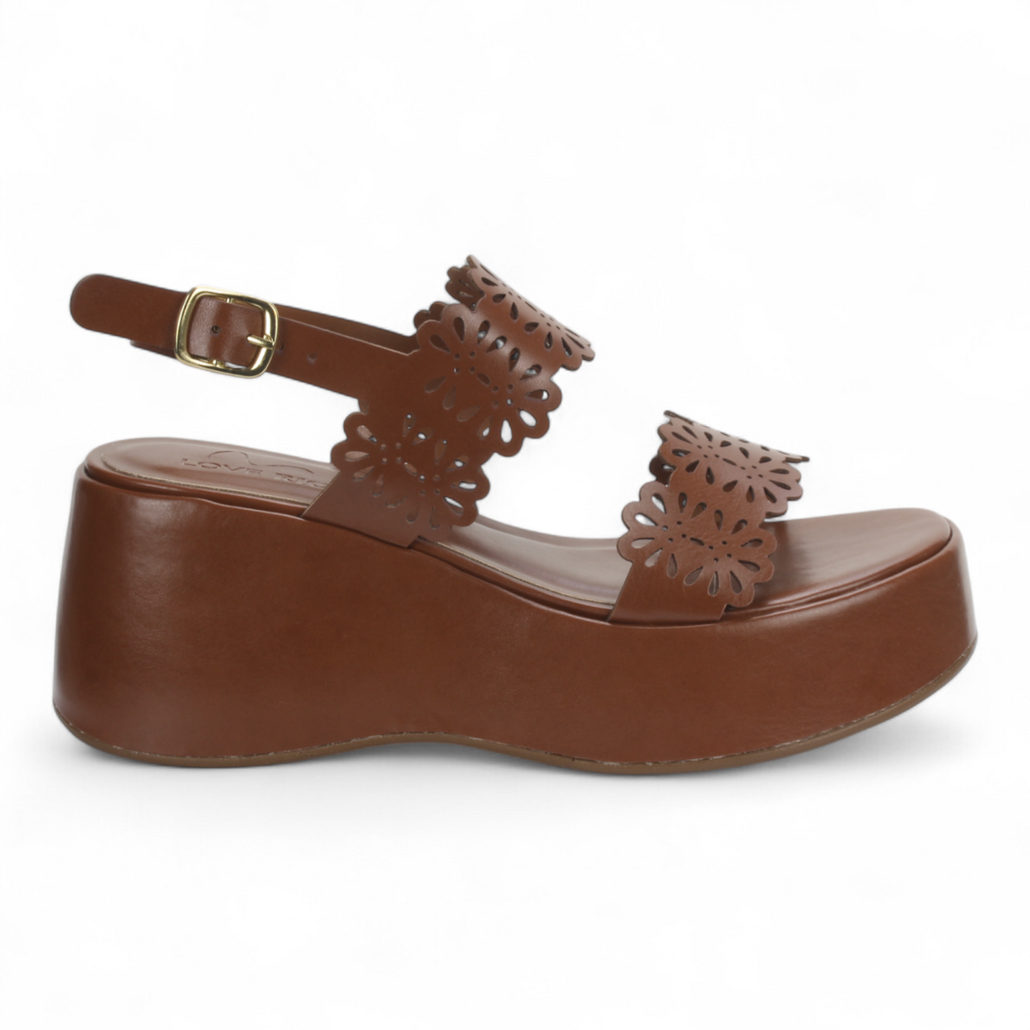 Love Rio Betty Platform Wedge - Brown