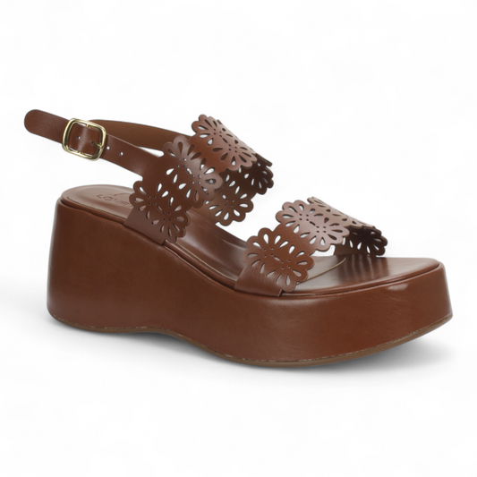 Love Rio Betty Platform Wedge - Brown