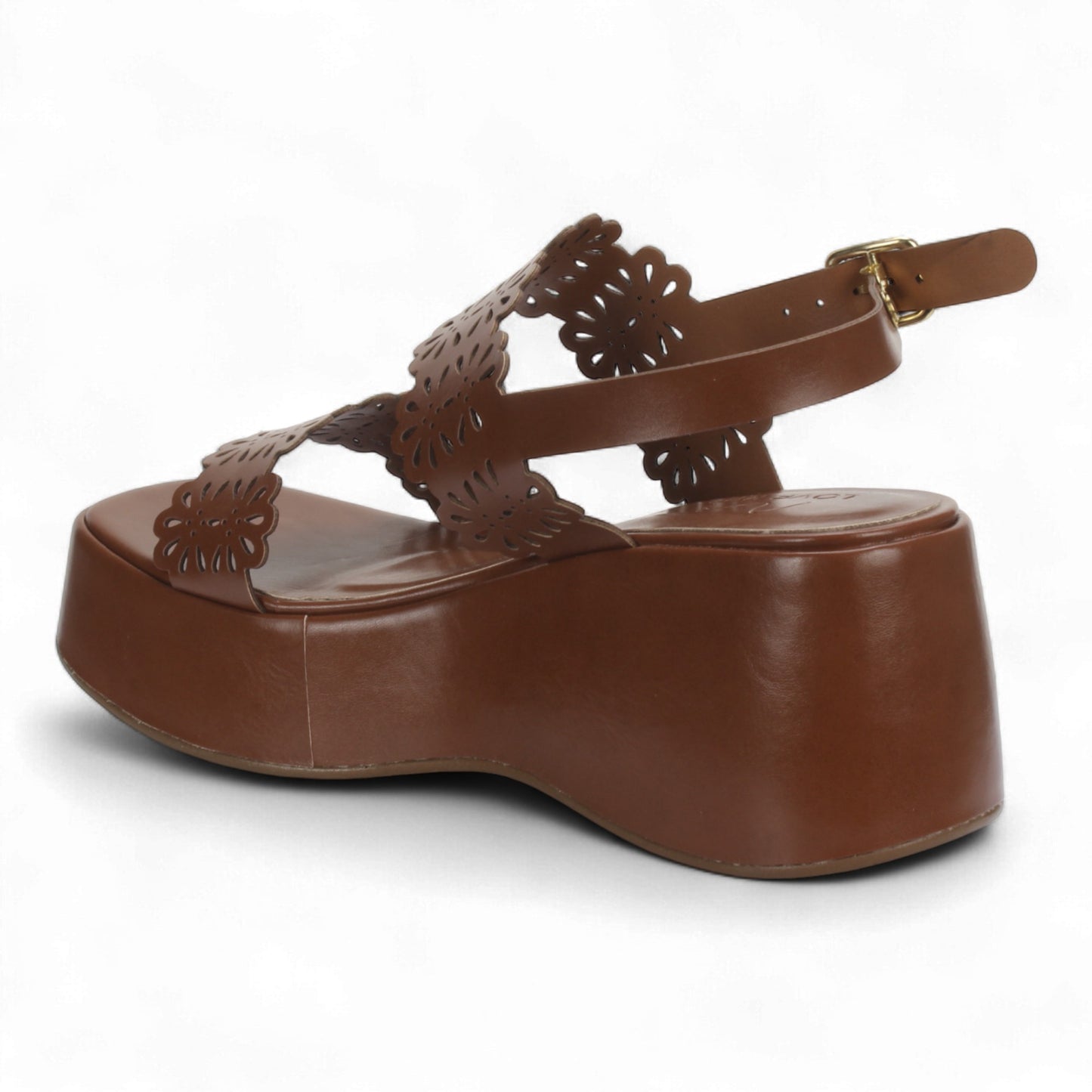 Love Rio Betty Platform Wedge - Brown