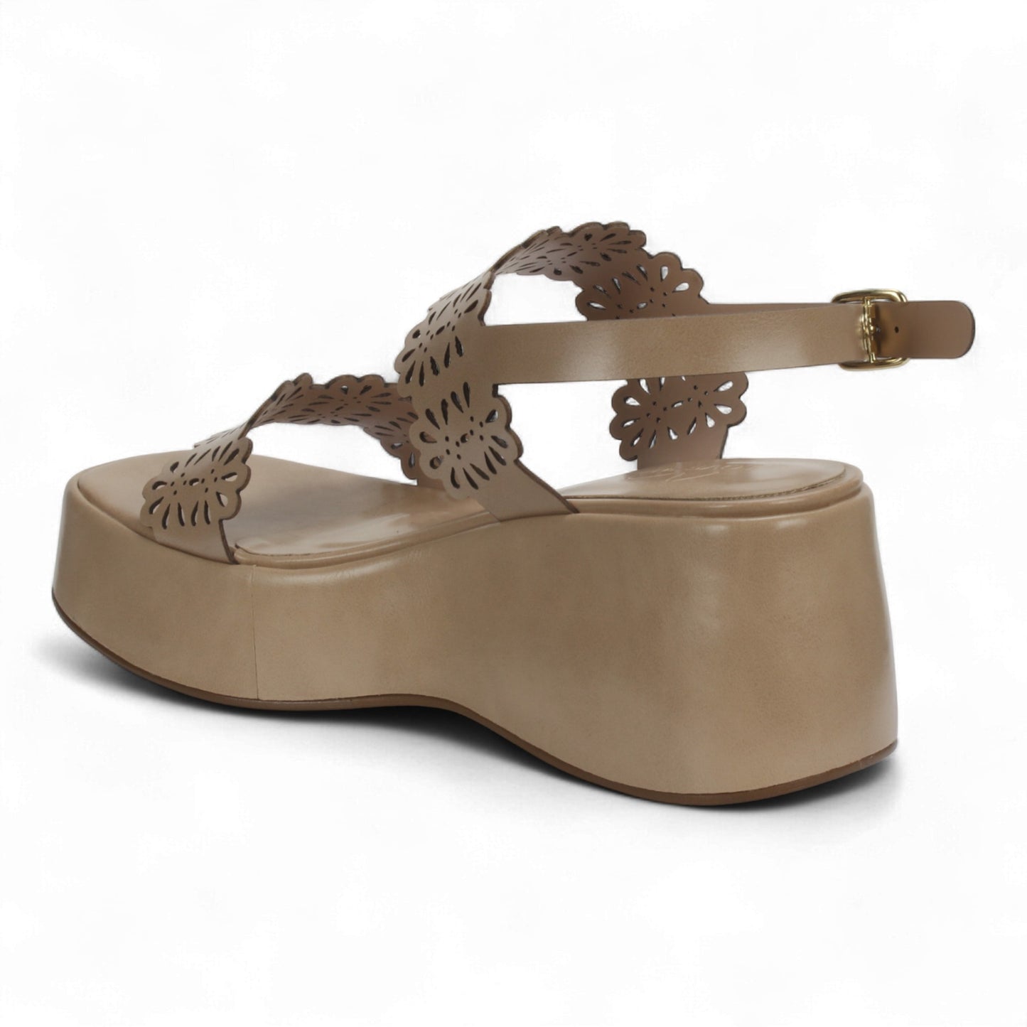 Love Rio Betty Platform Wedge - Nude