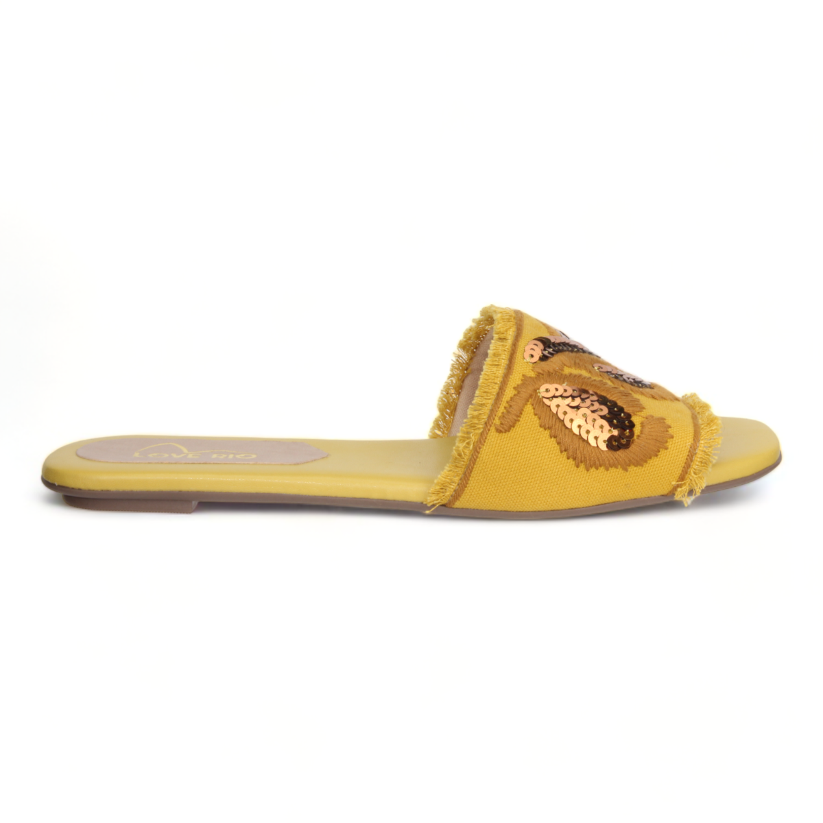 Love Rio Belle Slide Sandal - Mustard