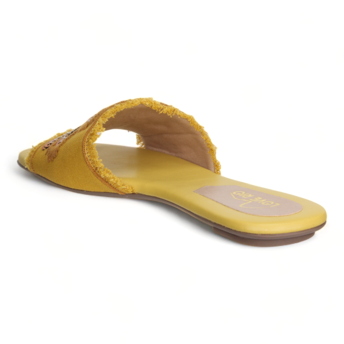 Love Rio Belle Slide Sandal - Mustard