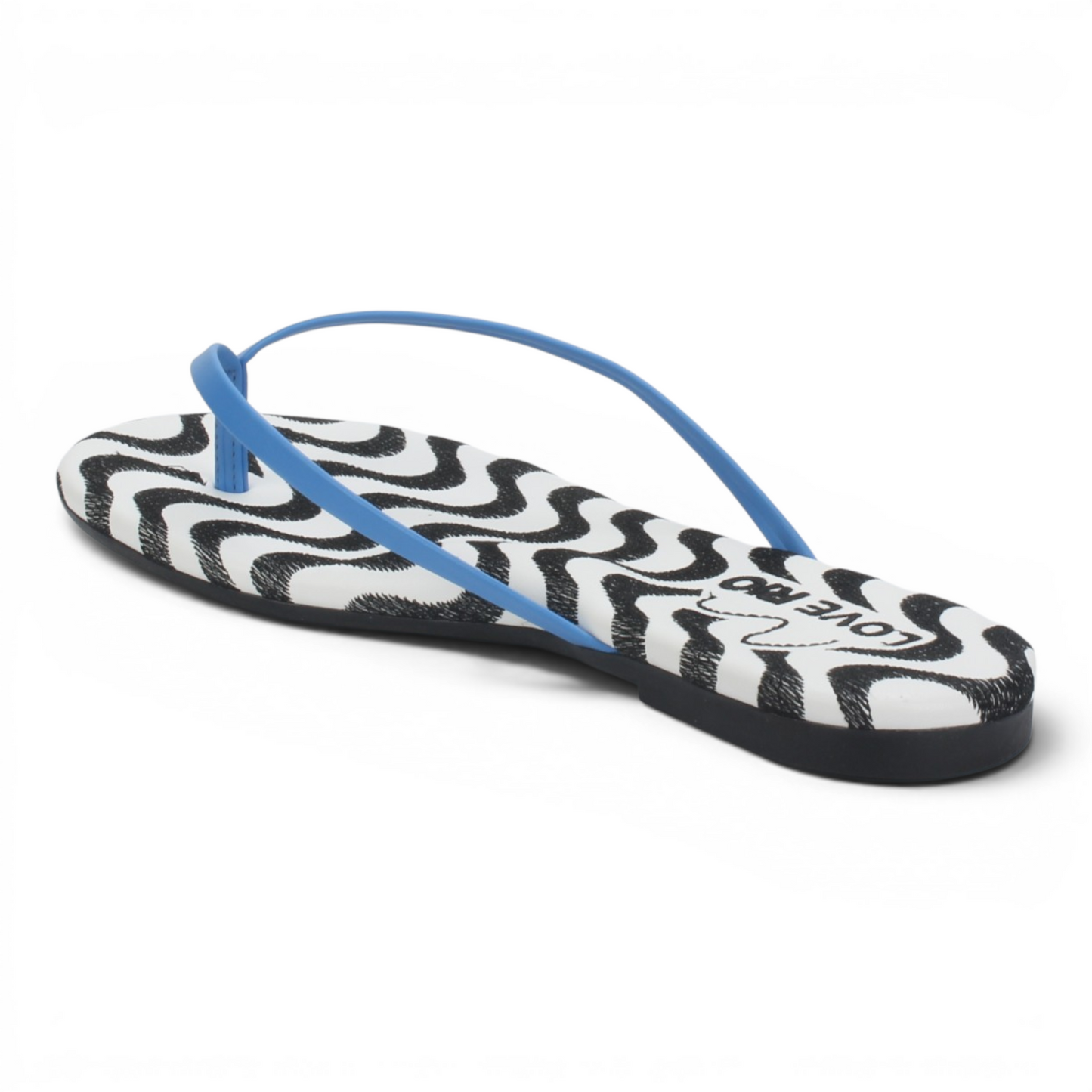 Love Rio Seaside Copacabana Thong Flat Sandal - Blue
