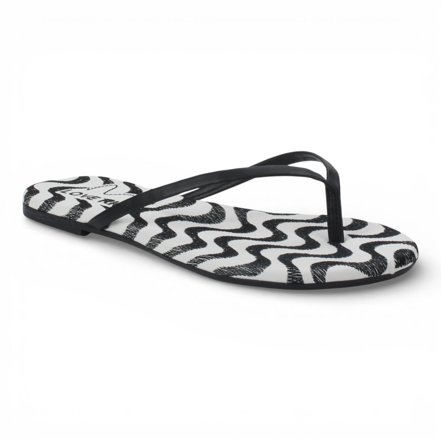 Love Rio Copacabana Thong Flat Sandal - Black
