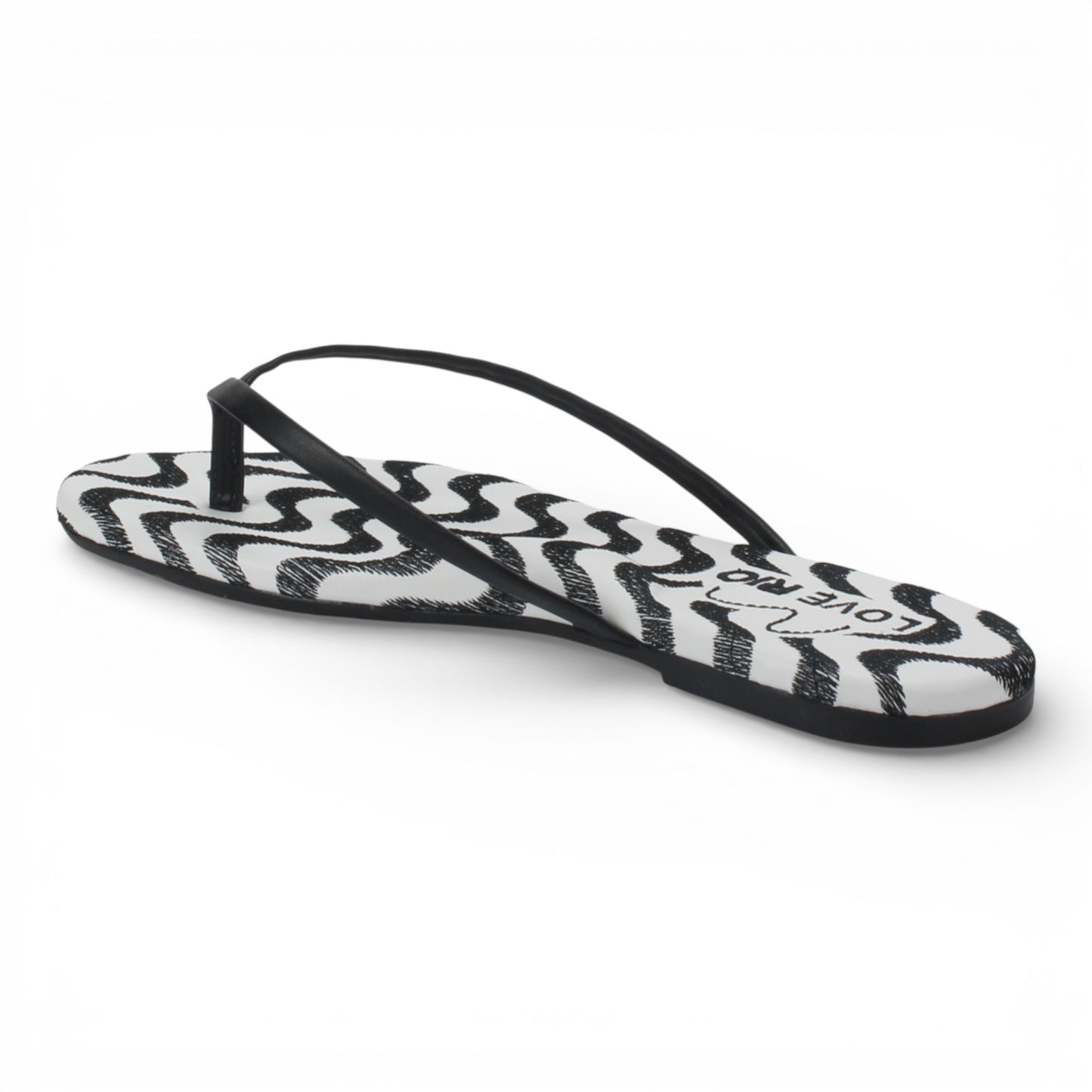 Love Rio Copacabana Thong Flat Sandal - Black