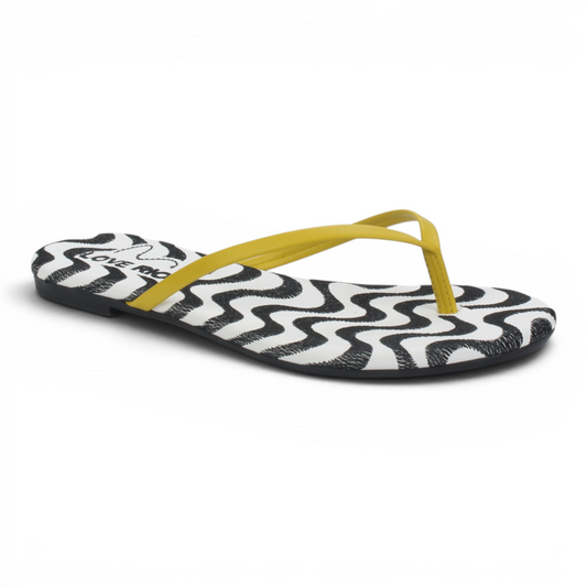 Love Rio Copacabana Thong Flat Sandal - Yellow