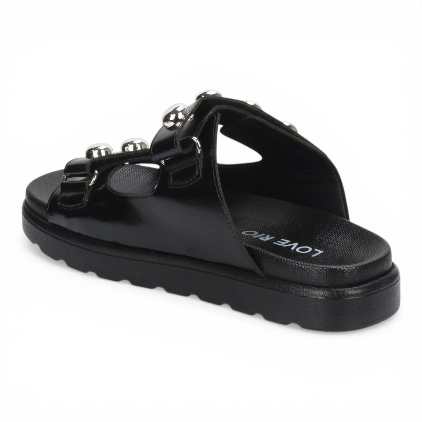 Love Rio Barra Seaside Studded Sandal - Black