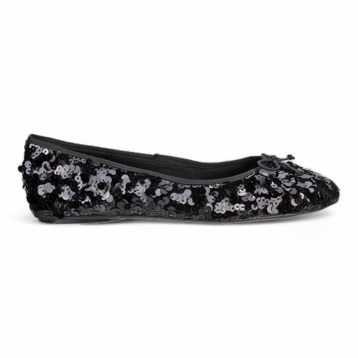 Love Rio Allegra Sequins Ballet Flats - Black