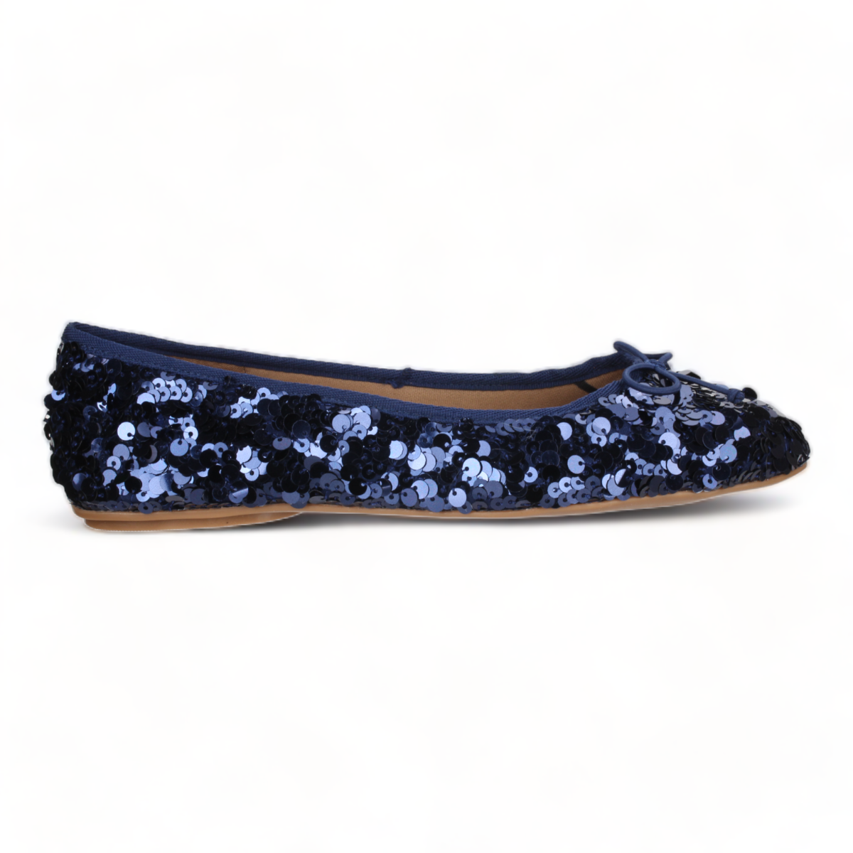 Love Rio Allegra Sequins Ballet Flats - Navy