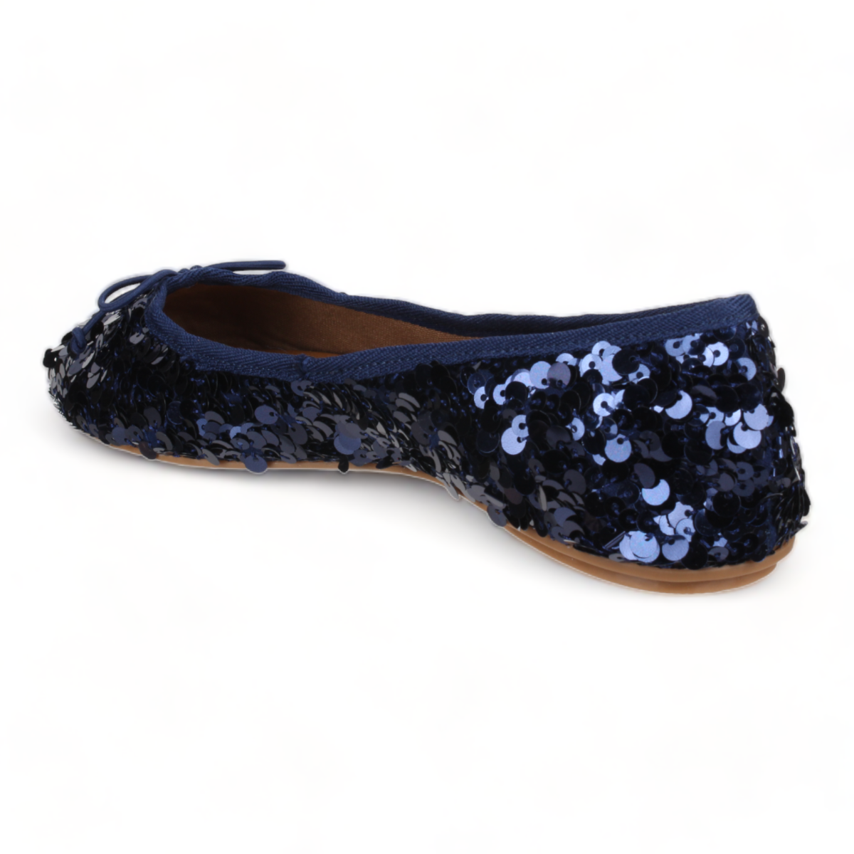 Love Rio Allegra Sequins Ballet Flats - Navy