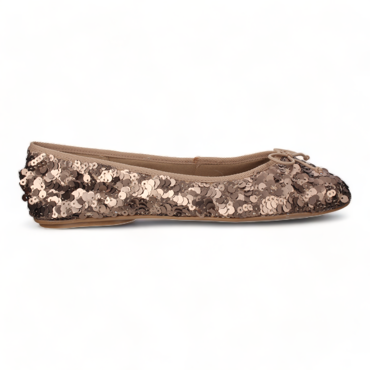 Love Rio Allegra Sequins Ballet Flats - Copper