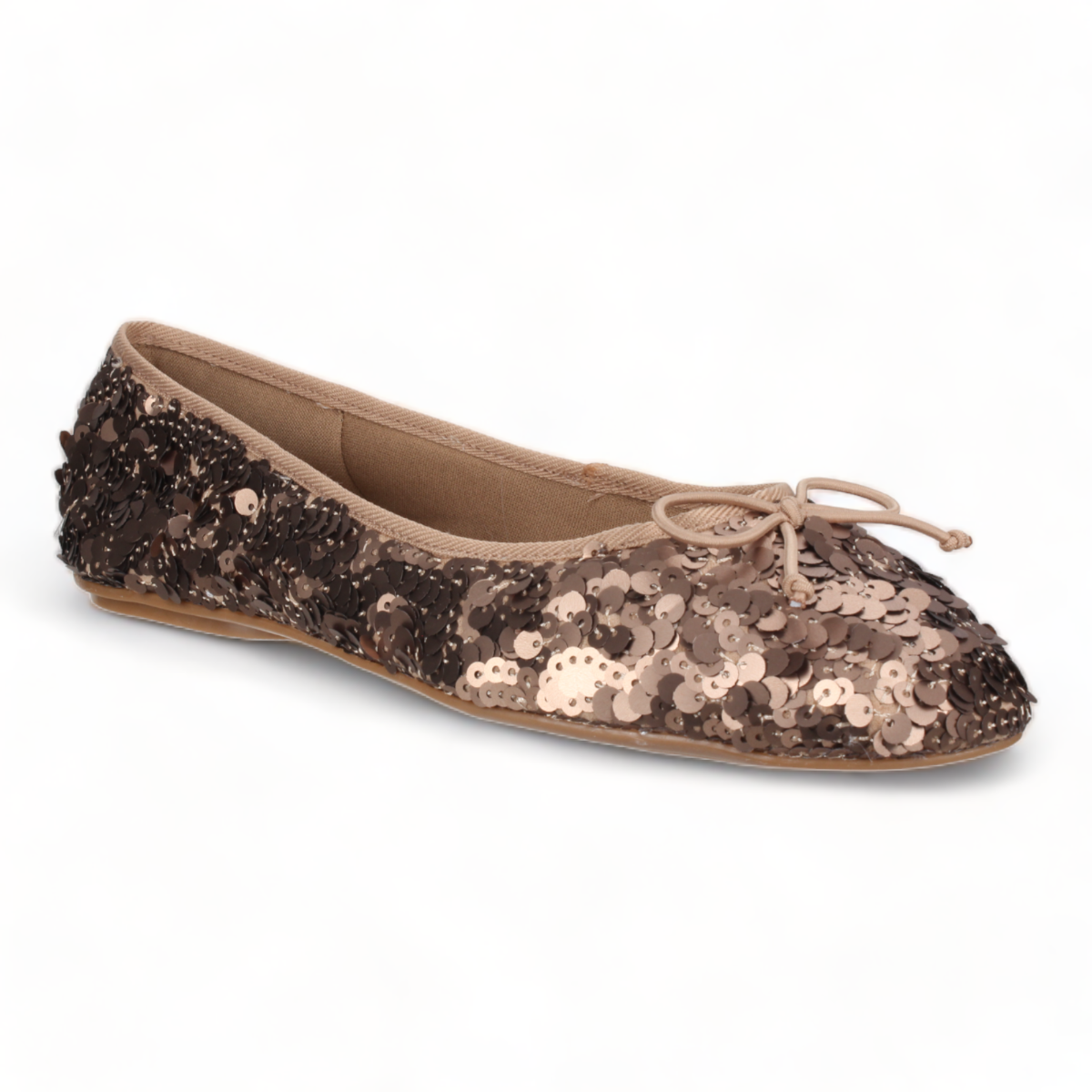 Love Rio Allegra Sequins Ballet Flats - Copper