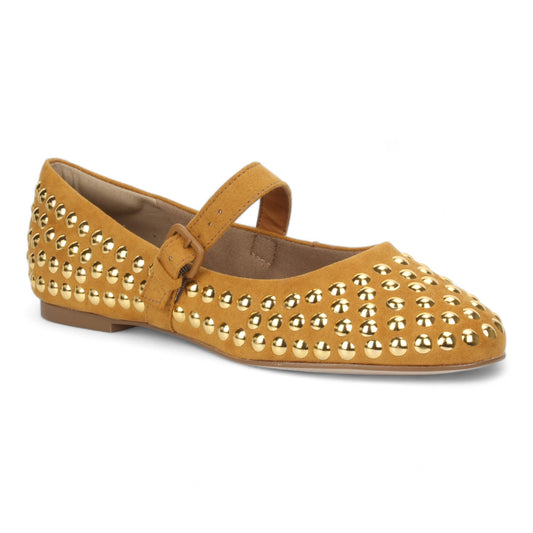 Love Rio Misty Studded Ballet Flats - Tan