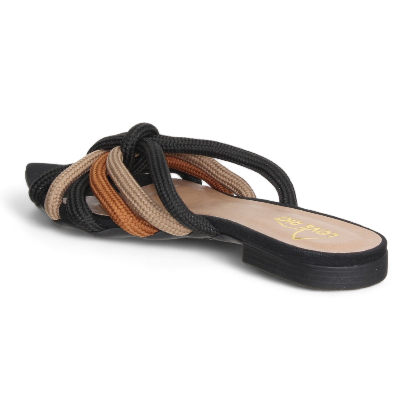 Love Rio Tracy Flat Sandal - Black