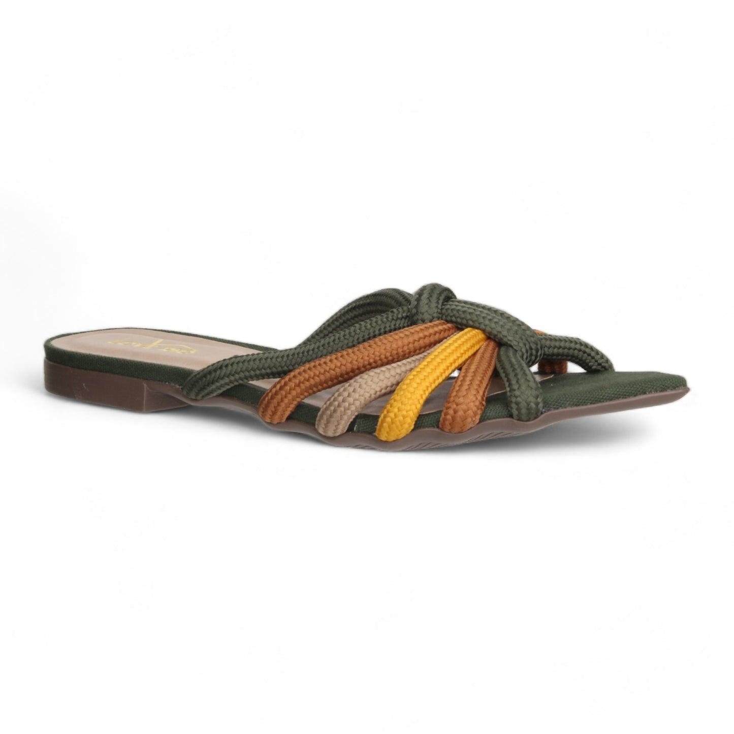 Love Rio Tracy Flat Sandal - Green