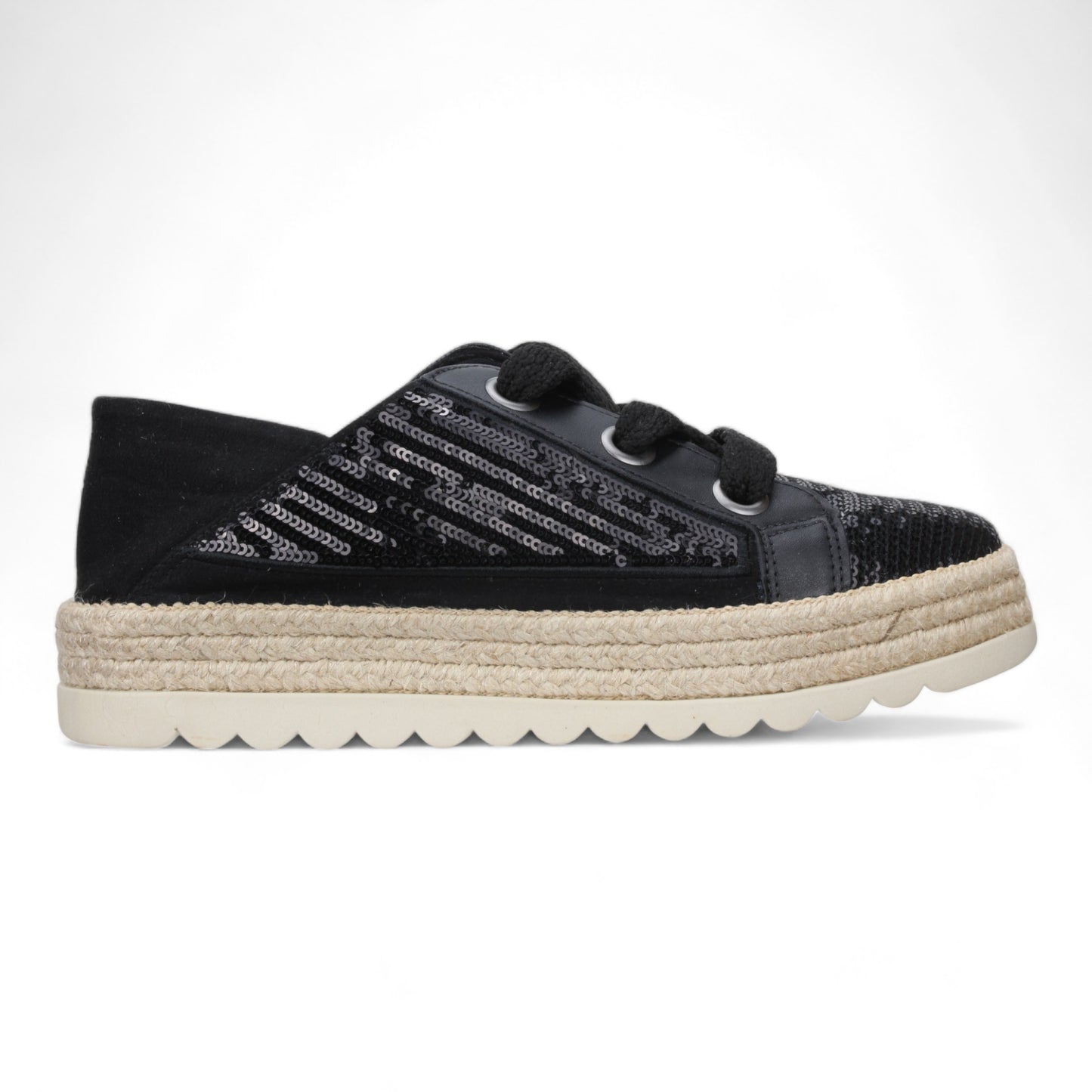 Love Rio Maisie Sequins Sneakers - Black