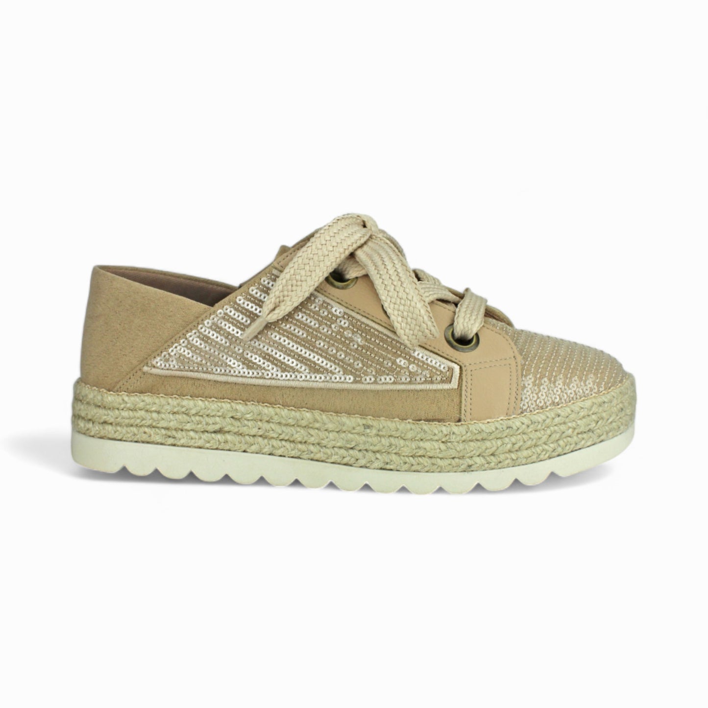 Love Rio Maisie Sequins Sneakers - Nude