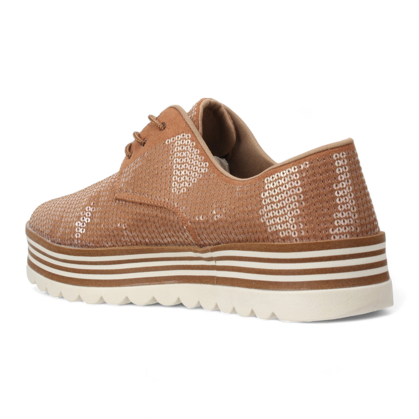 Love Rio Celine Sequins Sneakers - Chocolate