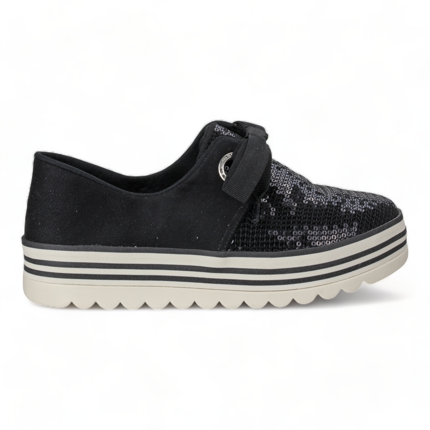 Love Rio Sienna Sequins Sneakers - Black