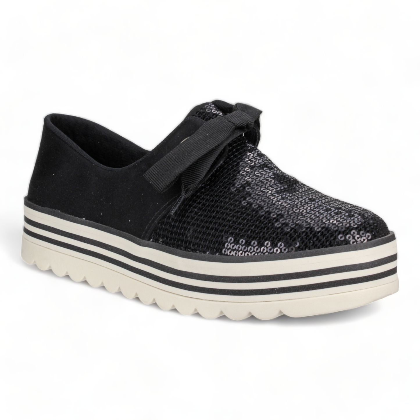 Love Rio Sienna Sequins Sneakers - Black