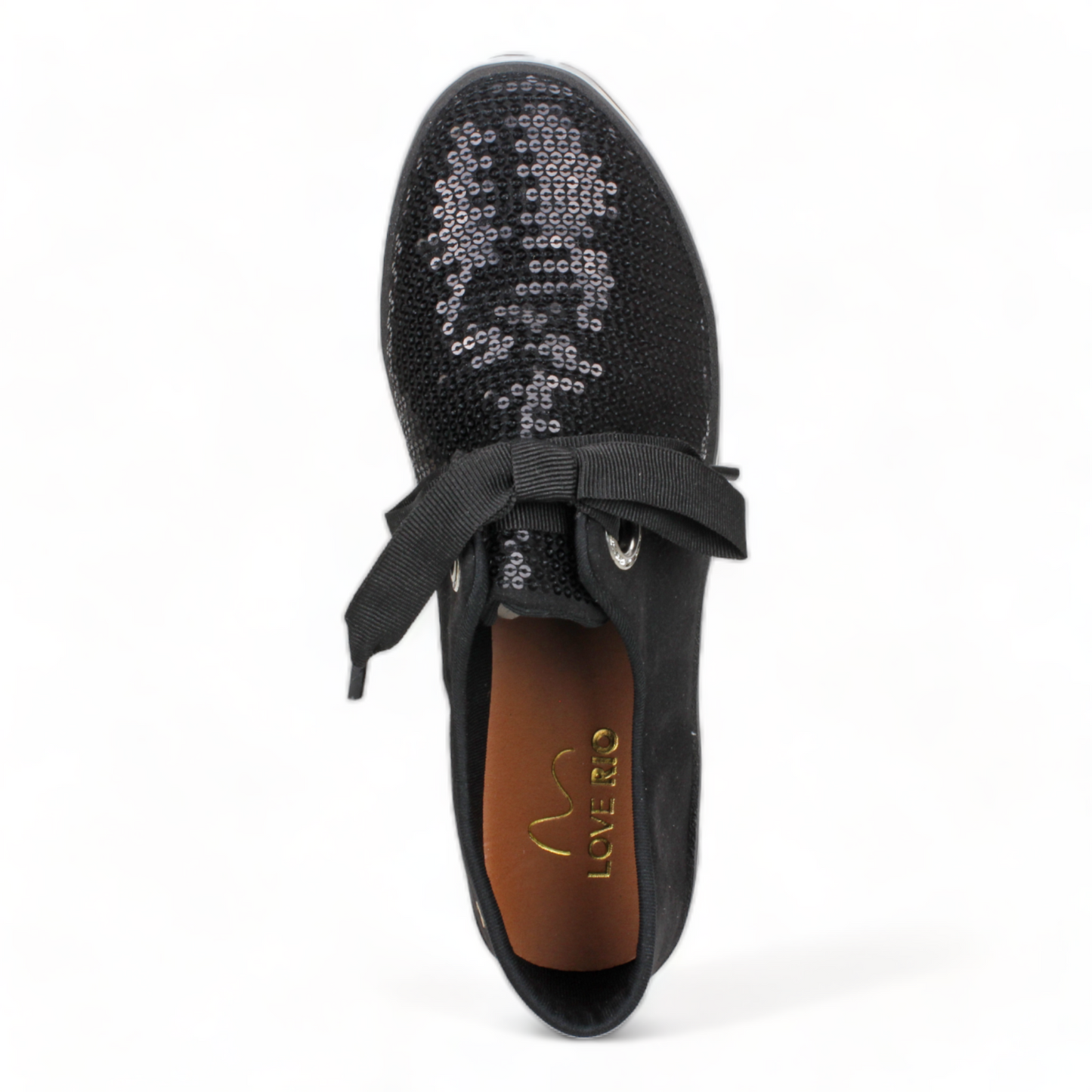 Love Rio Sienna Sequins Sneakers - Black