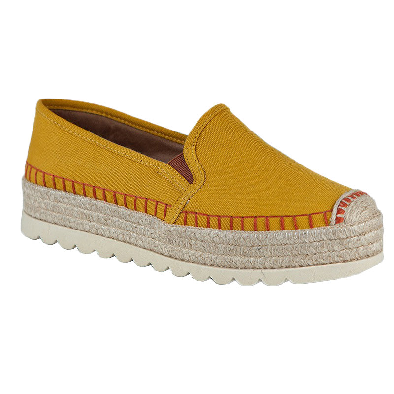 Love Rio Debra Espadrille Sneaker- Yellow/ Orange details