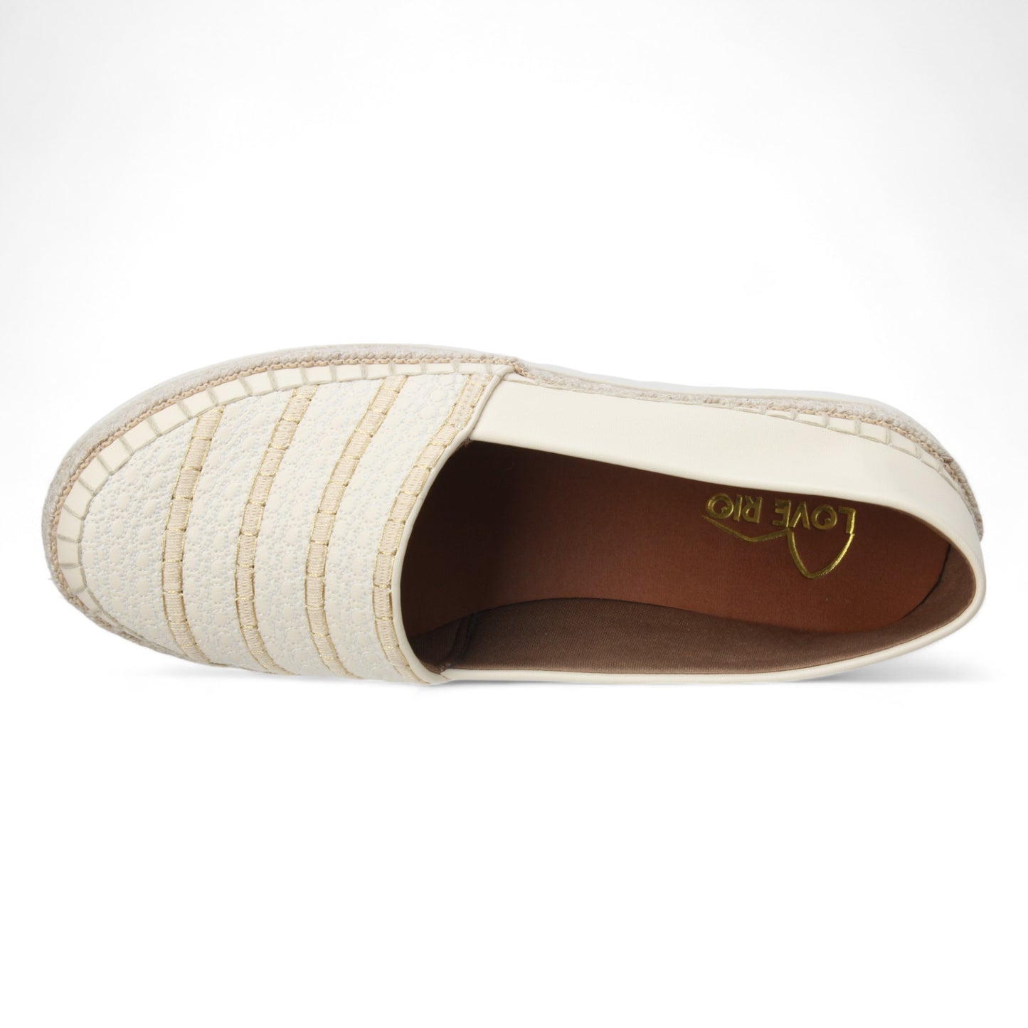 Love Rio Nora Espadrille Loafers - Cream