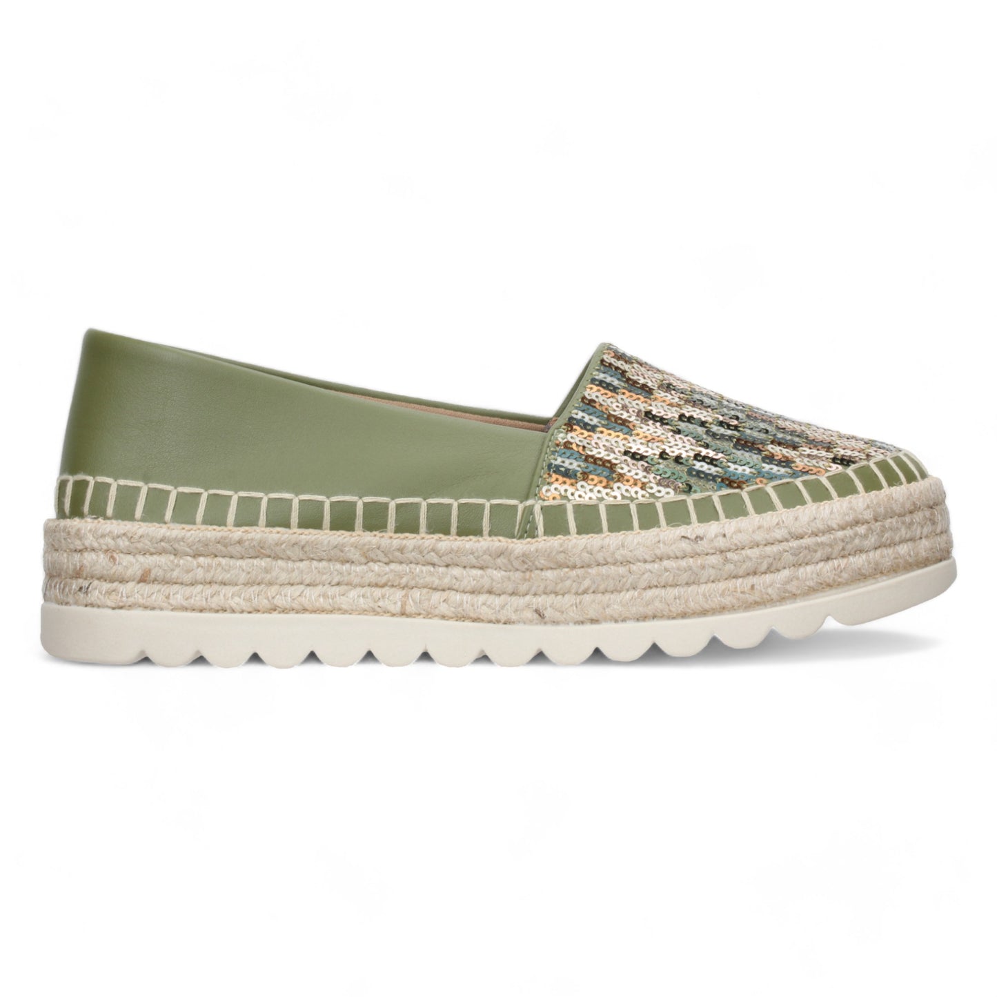 Love Rio Lily Espadrille Sequins- Green