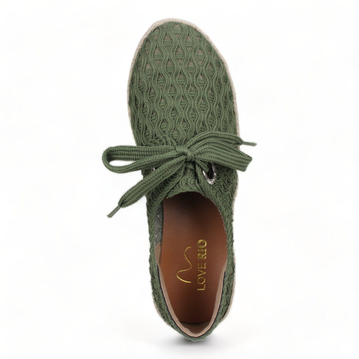 Love Rio Alisha Crochet Sneakers - Olive