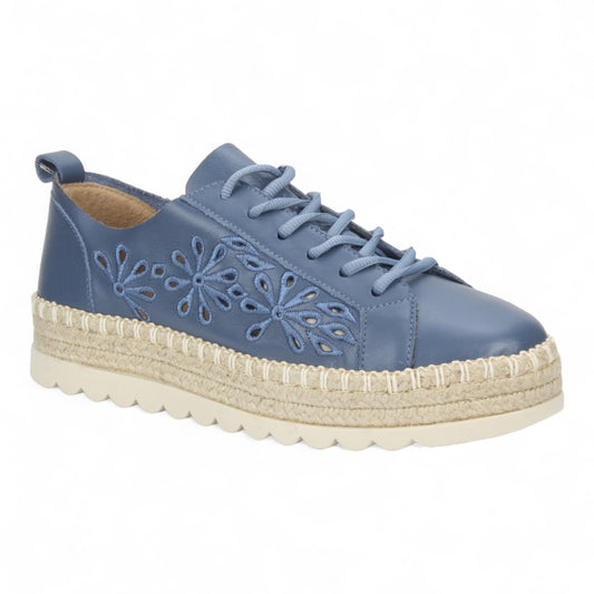 Love Rio Rosie Fine Threads Espadrille Sneaker - Blue