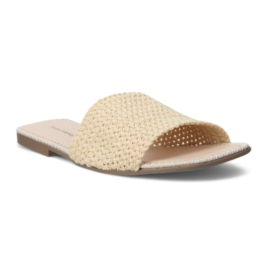 Summer Breeze Slide Crochet Sandal-Natural