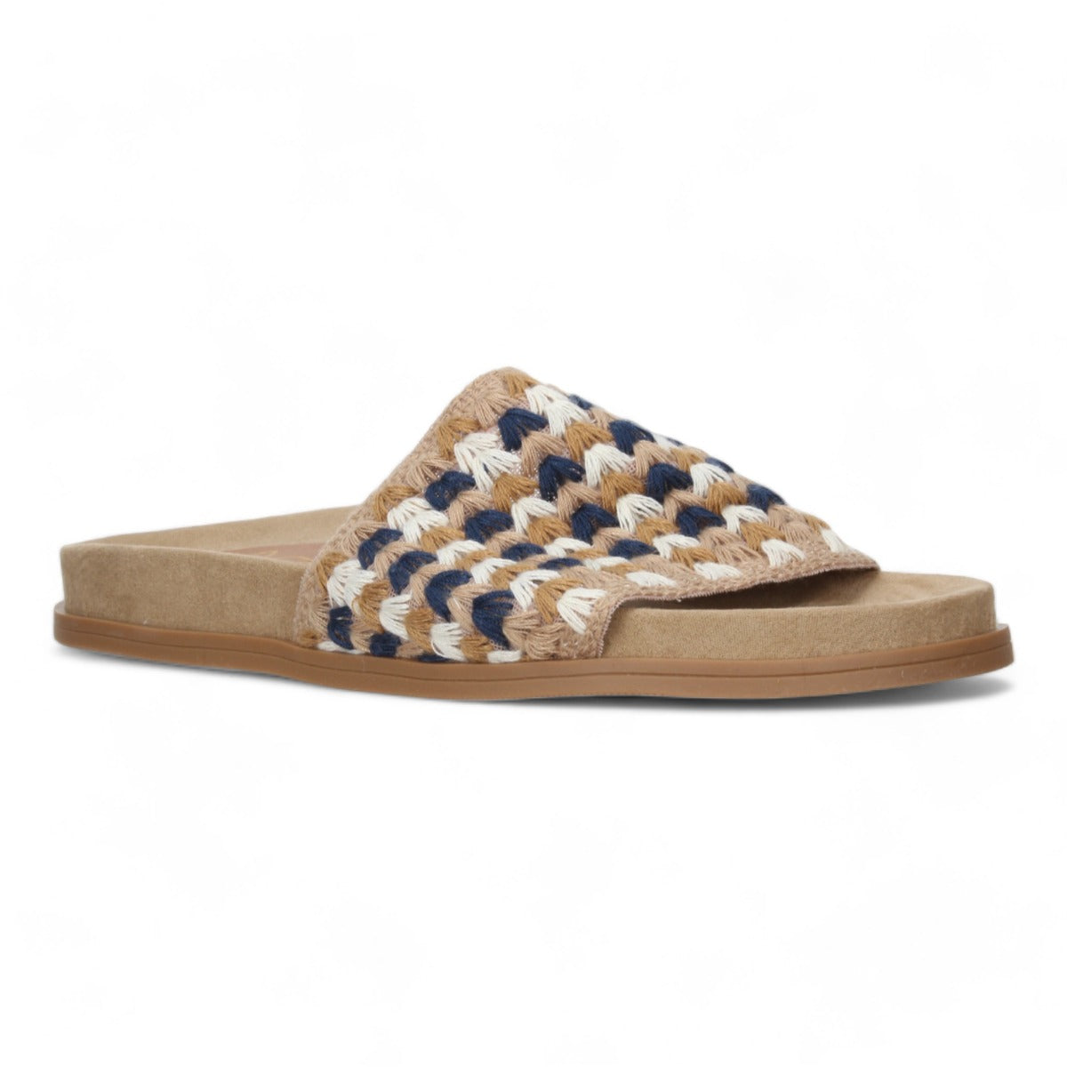 Love Rio Ethel Slide Crochet Sandal - Tan Multi