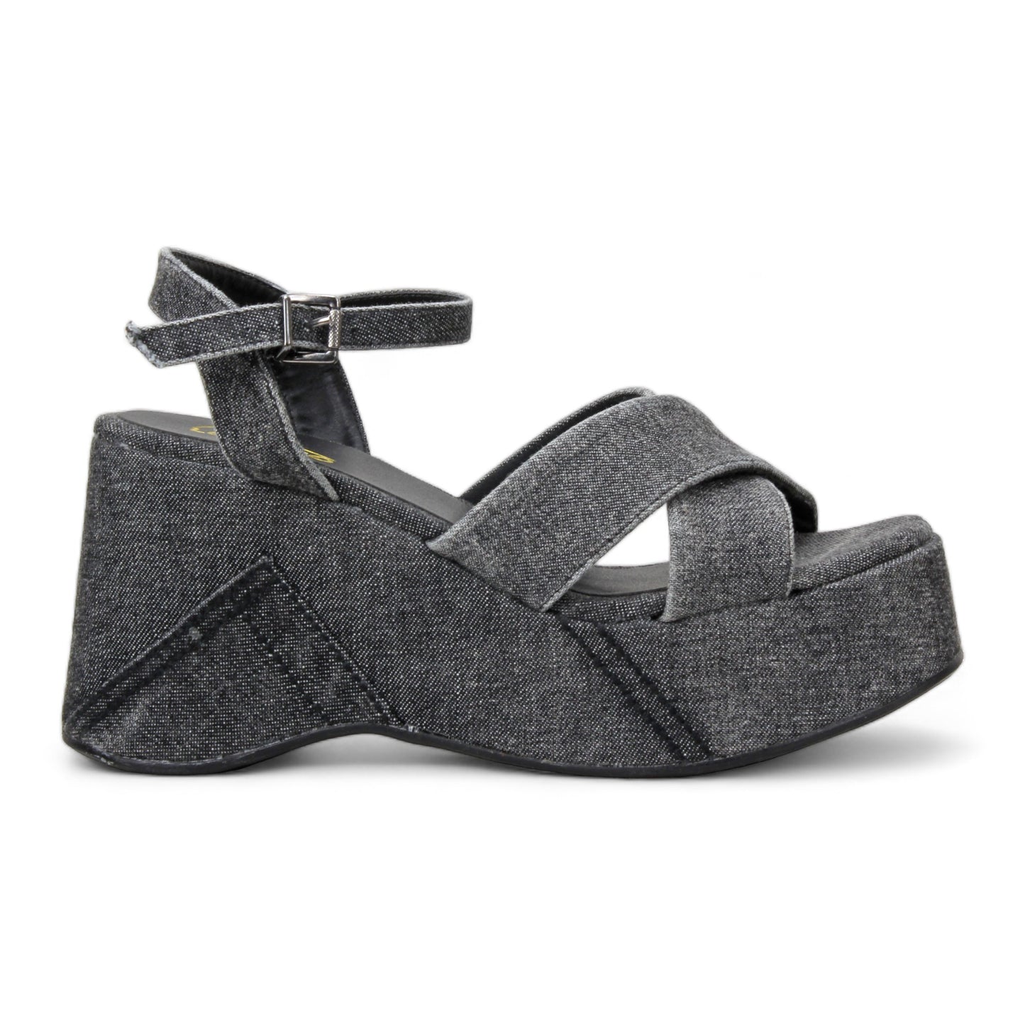 Love Rio Jeena Platform Sandal - Black Denim