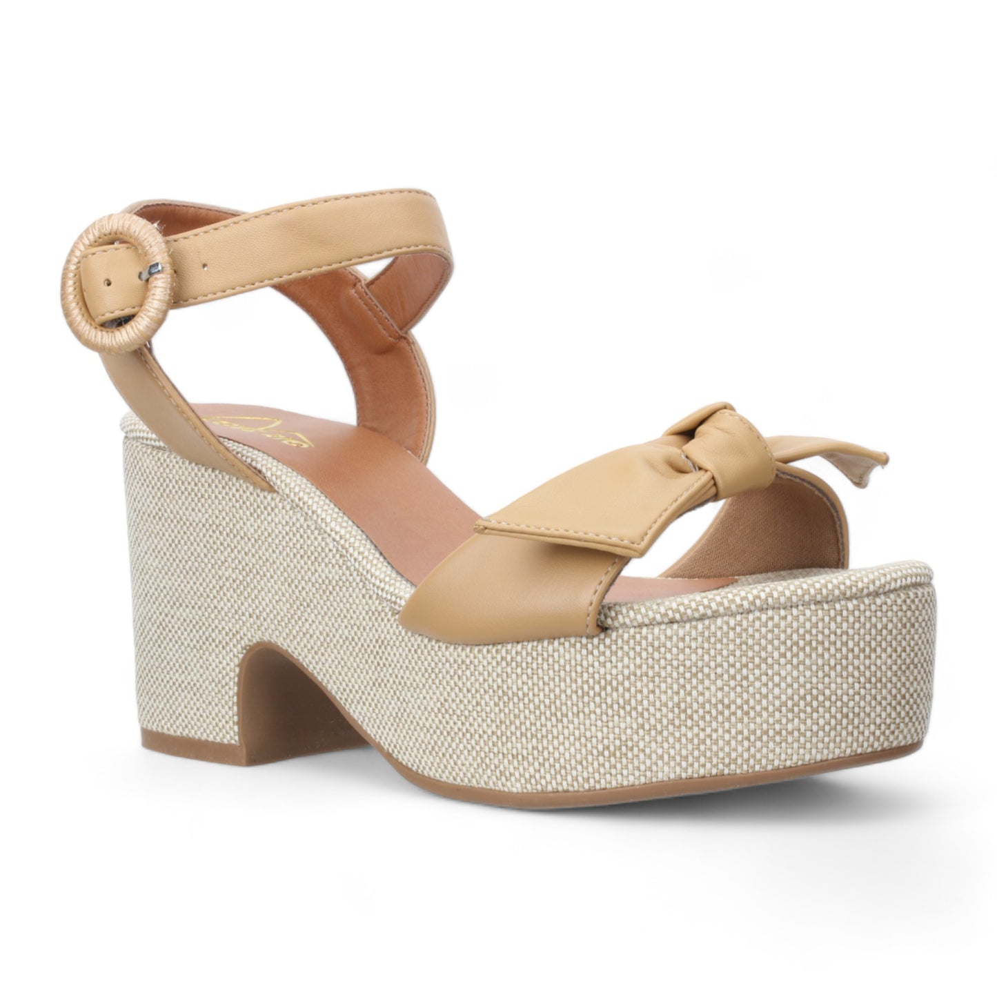 Love Rio Hazel Platform Bow Sandals - Pecan Natural