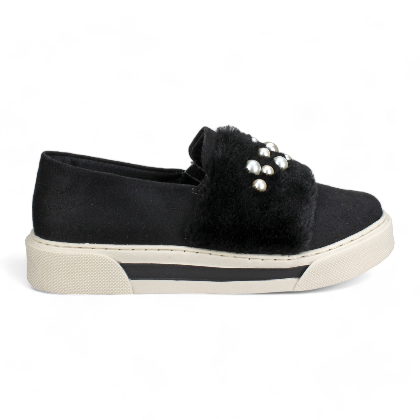 Love Rio Sella Furry Sneakers Black