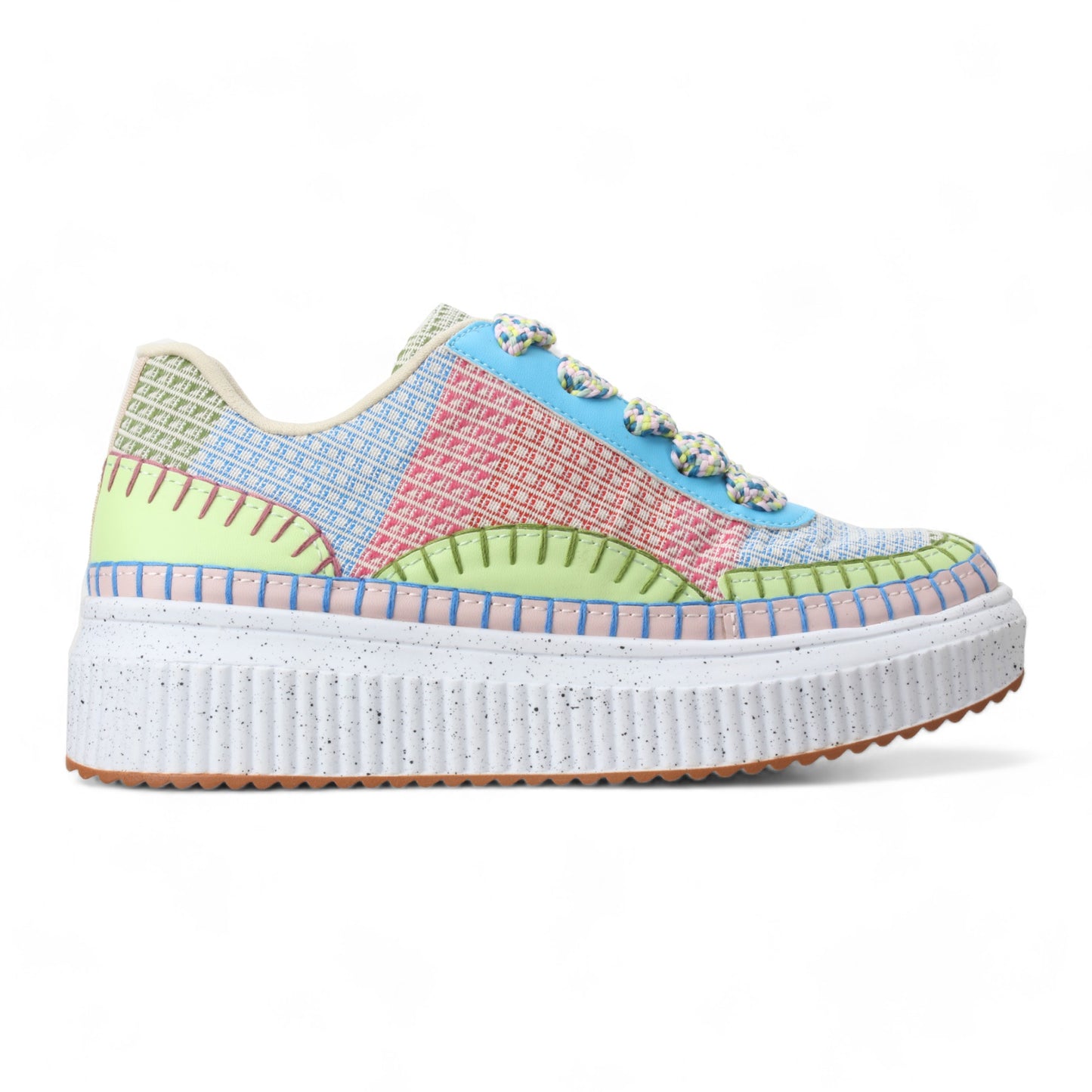 Love Rio Audre Threads Sneaker- Green Multi