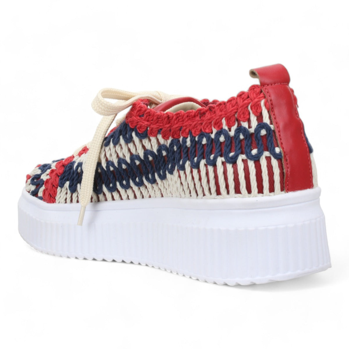 Love Rio Dilan Crochet Sneakers - Red