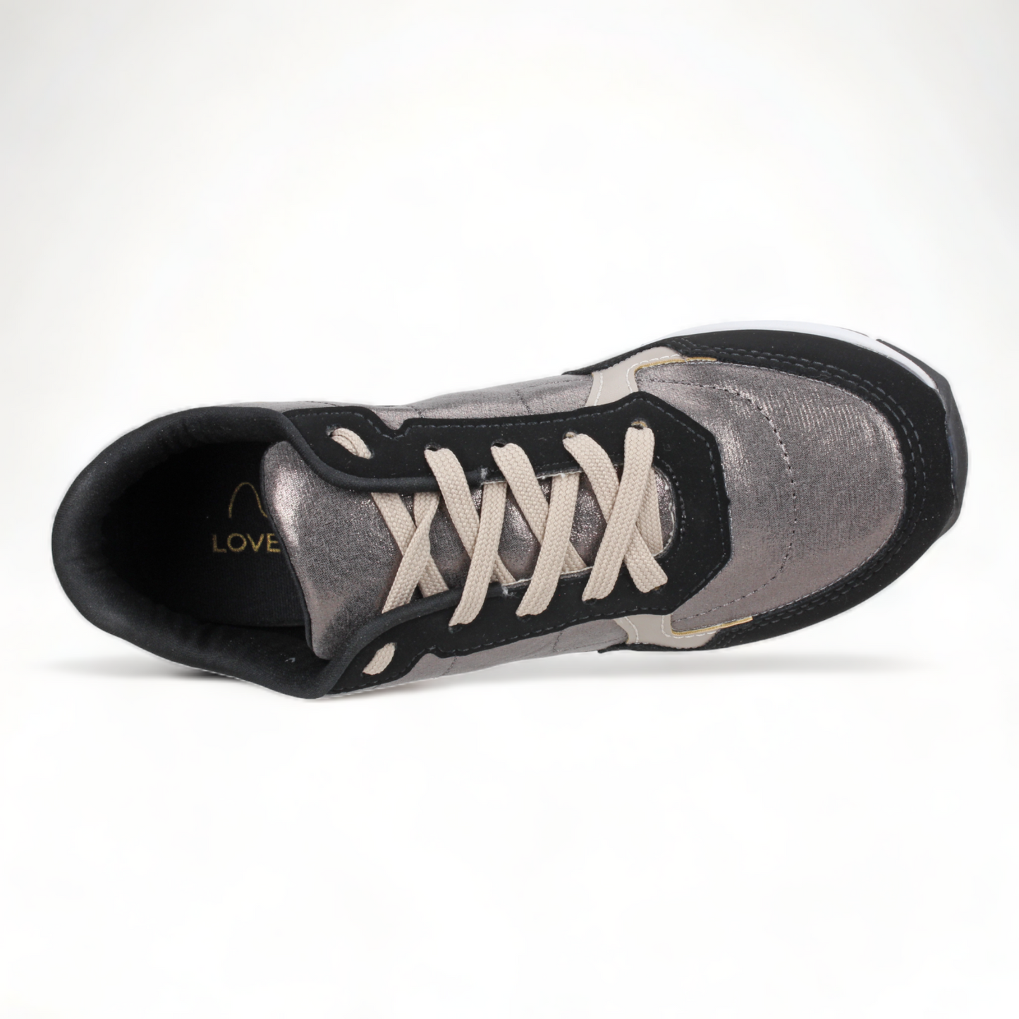 Love Rio Addison Sneakers - Black/Pewter