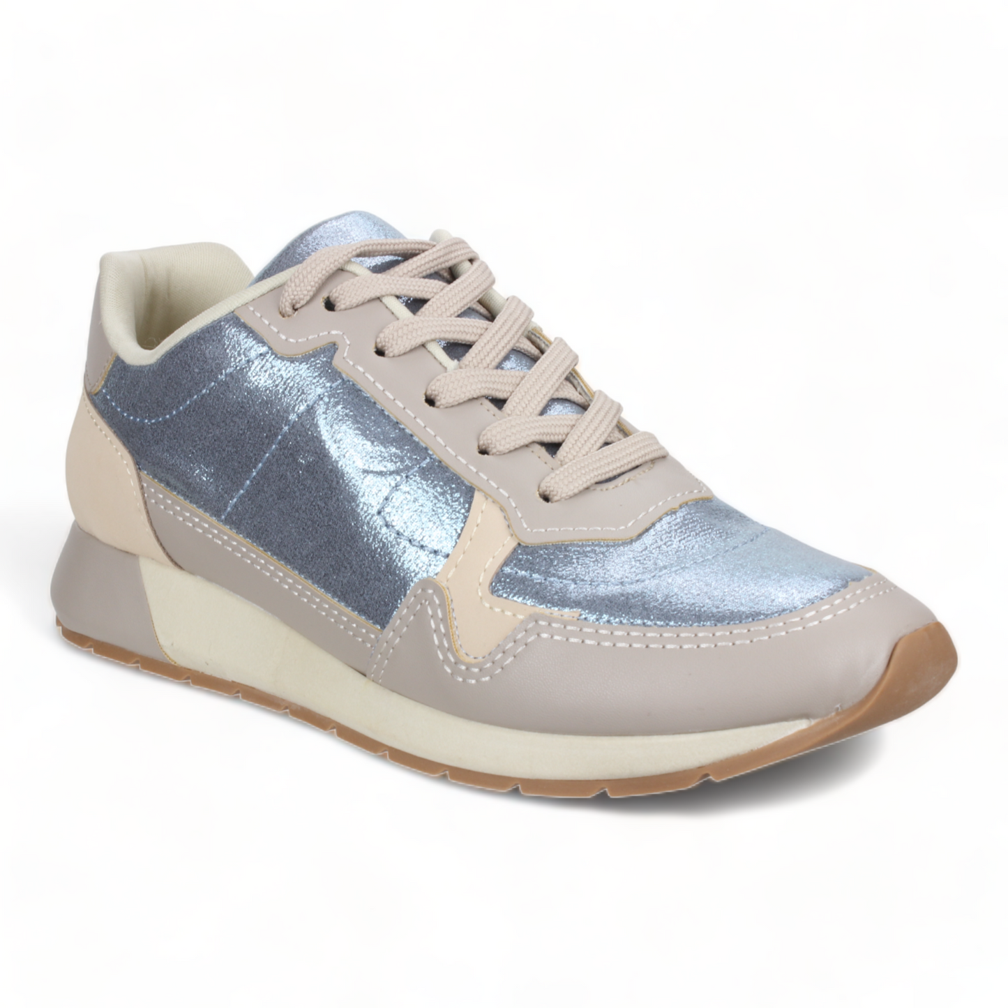 Love Rio Addison Sneakers - Taupe/Blue