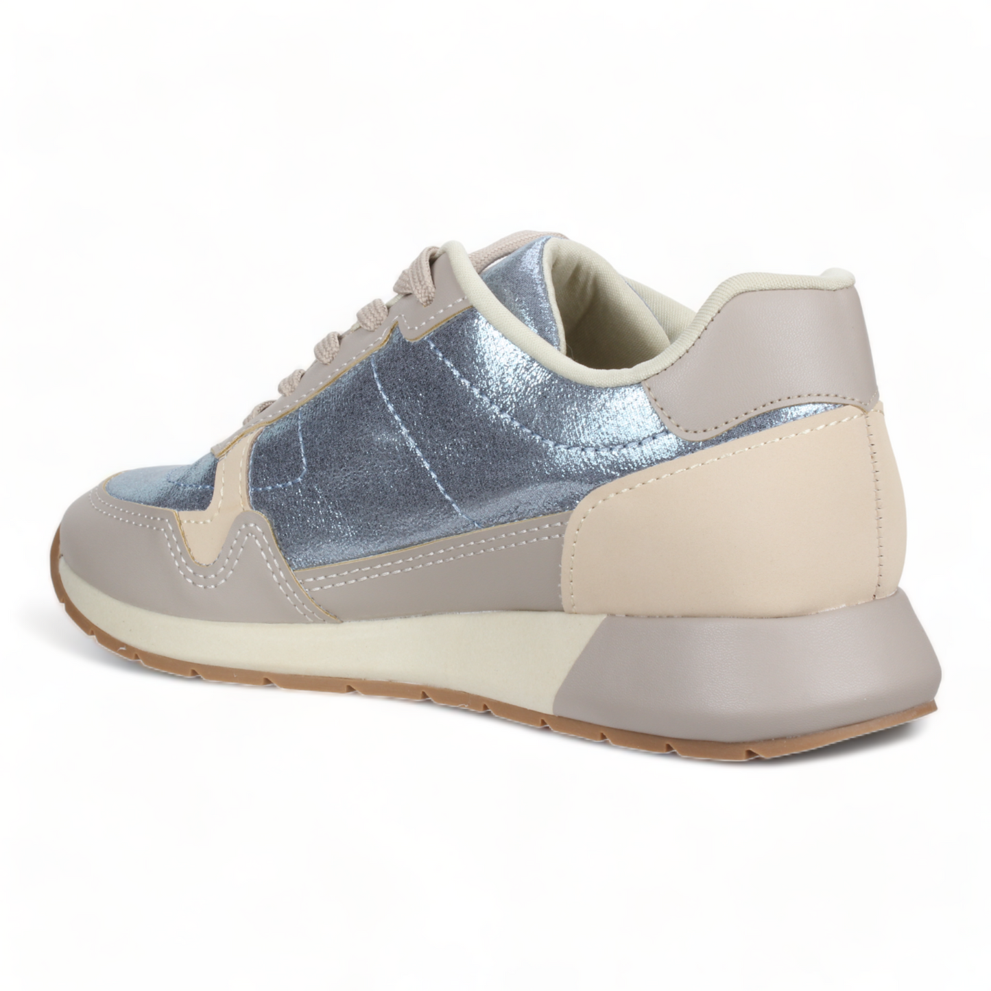 Love Rio Addison Sneakers - Taupe/Blue