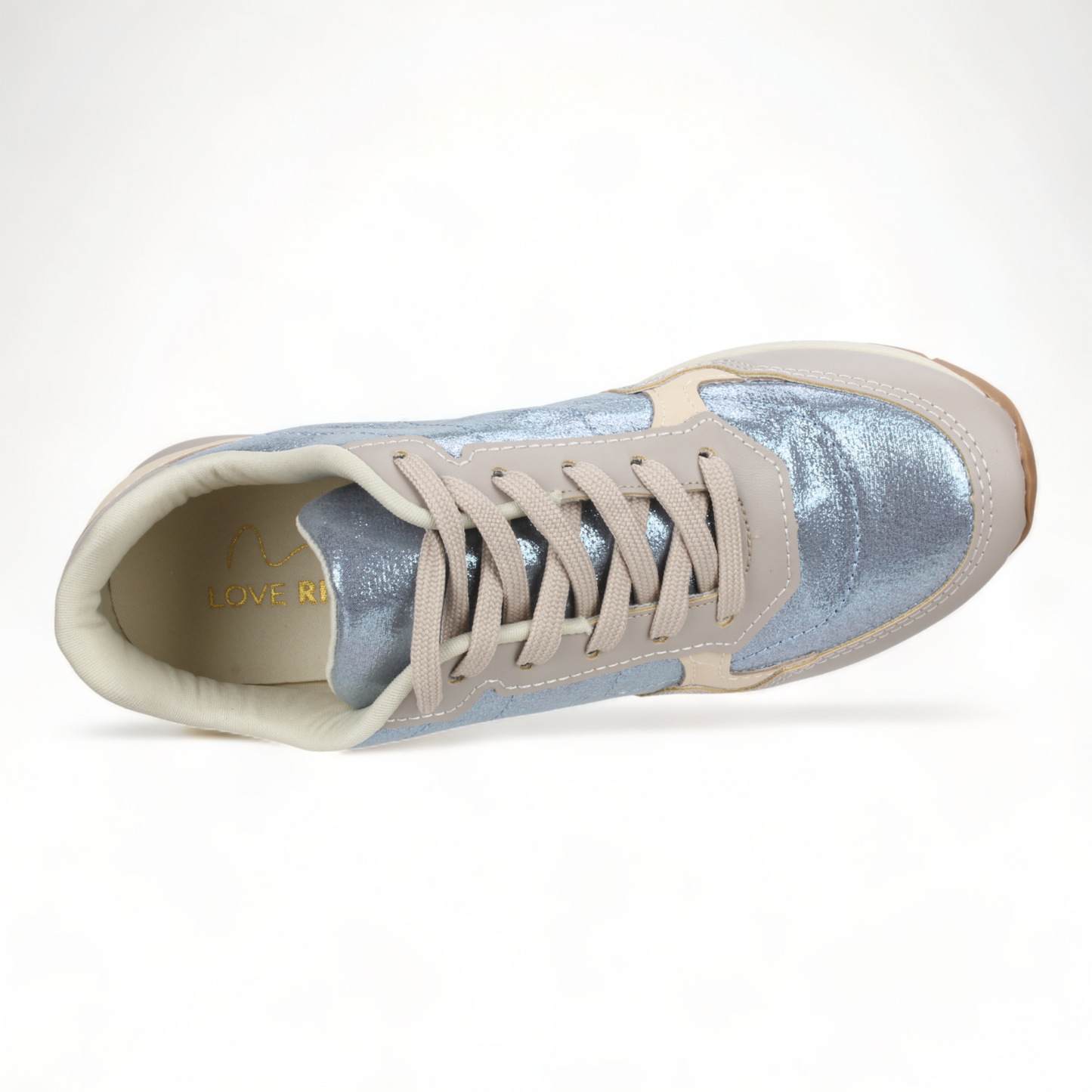 Love Rio Addison Sneakers - Taupe/Blue